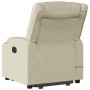 Massage-Fußstützen-Sessel aus Kunstleder in Cremefarbe. von , Sessel - Ref: Foro24-3206556, Preis: 319,23 €, Rabatt: %