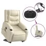 Massage-Fußstützen-Sessel aus Kunstleder in Cremefarbe. von , Sessel - Ref: Foro24-3206556, Preis: 341,26 €, Rabatt: %