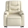 Sillón reclinable de masaje de pie cuero artificial color crema by , Armchairs - Ref: Foro24-3206556, Price: 341,26 €, Discou...
