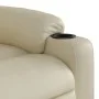 Massage-Fußstützen-Sessel aus Kunstleder in Cremefarbe. von , Sessel - Ref: Foro24-3206556, Preis: 341,26 €, Rabatt: %