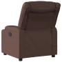 Elektrischer verstellbarer Massagestuhl aus braunem Kunstleder. von , Sessel - Ref: Foro24-3206549, Preis: 279,24 €, Rabatt: %