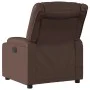 Sillón de masaje reclinable eléctrico cuero sintético marrón de , Sillones - Ref: Foro24-3206549, Precio: 294,43 €, Descuento: %