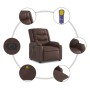 Elektrischer verstellbarer Massagestuhl aus braunem Kunstleder. von , Sessel - Ref: Foro24-3206549, Preis: 279,24 €, Rabatt: %