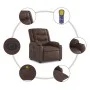 Sillón de masaje reclinable eléctrico cuero sintético marrón de , Sillones - Ref: Foro24-3206549, Precio: 294,43 €, Descuento: %