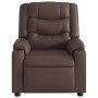 Elektrischer verstellbarer Massagestuhl aus braunem Kunstleder. von , Sessel - Ref: Foro24-3206549, Preis: 279,24 €, Rabatt: %