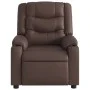 Sillón de masaje reclinable eléctrico cuero sintético marrón de , Sillones - Ref: Foro24-3206549, Precio: 294,43 €, Descuento: %