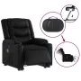 Sillón de masaje elevable eléctrico cuero sintético negro by , Armchairs - Ref: Foro24-3206563, Price: 368,61 €, Discount: %
