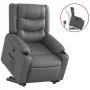 Sillón reclinable elevable cuero artificial gris by , Armchairs - Ref: Foro24-3206554, Price: 315,86 €, Discount: %
