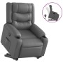 Sillón reclinable elevable cuero artificial gris by , Armchairs - Ref: Foro24-3206554, Price: 297,19 €, Discount: %