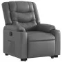 Sillón reclinable elevable cuero artificial gris by , Armchairs - Ref: Foro24-3206554, Price: 315,86 €, Discount: %