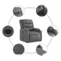Sillón reclinable elevable cuero artificial gris by , Armchairs - Ref: Foro24-3206554, Price: 315,86 €, Discount: %