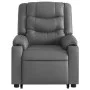 Sillón reclinable elevable cuero artificial gris by , Armchairs - Ref: Foro24-3206554, Price: 315,86 €, Discount: %