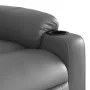 Sillón reclinable elevable cuero artificial gris by , Armchairs - Ref: Foro24-3206554, Price: 315,86 €, Discount: %