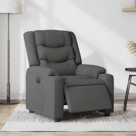 Sillón reclinable eléctrico de tela gris oscuro by , Armchairs - Ref: Foro24-3206568, Price: 283,25 €, Discount: %