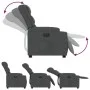 Sillón reclinable eléctrico de tela gris oscuro de , Sillones - Ref: Foro24-3206568, Precio: 283,24 €, Descuento: %
