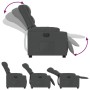 Sillón reclinable eléctrico de tela gris oscuro by , Armchairs - Ref: Foro24-3206568, Price: 284,60 €, Discount: %