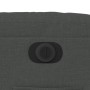 Sillón reclinable eléctrico de tela gris oscuro