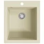 Fregadero de cocina de granito con un seno beige de vidaXL, Fregaderos - Ref: Foro24-144850, Precio: 168,69 €, Descuento: %