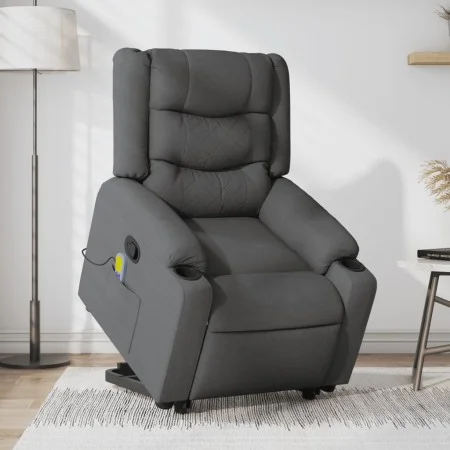 Silla de masaje reclinable de pie de tela gris oscuro by , Armchairs - Ref: Foro24-3206577, Price: 405,06 €, Discount: %
