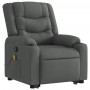 Silla de masaje reclinable de pie de tela gris oscuro by , Armchairs - Ref: Foro24-3206577, Price: 296,37 €, Discount: %