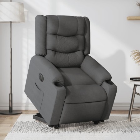 Sillón eléctrico reclinable elevable de tela gris oscuro by , Armchairs - Ref: Foro24-3206580, Price: 350,52 €, Discount: %