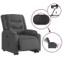 Sillón eléctrico reclinable elevable de tela gris oscuro de , Sillones - Ref: Foro24-3206580, Precio: 368,60 €, Descuento: %
