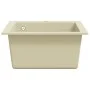 Fregadero de cocina de granito con un seno beige de vidaXL, Fregaderos - Ref: Foro24-144850, Precio: 168,69 €, Descuento: %