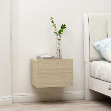 Nachttische 2 Stück eichenfarbenes Sperrholz 40x30x30 cm von vidaXL, Nachttische - Ref: Foro24-801060, Preis: 59,93 €, Rabatt: %