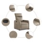 Sillón reclinable eléctrico de cuero sintético color capuchino by , Armchairs - Ref: Foro24-3206741, Price: 240,94 €, Discoun...