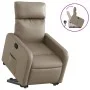 Sillón reclinable elevable cuero artificial color capuchino by , Armchairs - Ref: Foro24-3206755, Price: 283,38 €, Discount: %