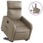 Sillón reclinable elevable cuero artificial color capuchino by , Armchairs - Ref: Foro24-3206755, Price: 264,69 €, Discount: %