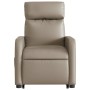 Sillón reclinable elevable cuero artificial color capuchino by , Armchairs - Ref: Foro24-3206755, Price: 264,69 €, Discount: %