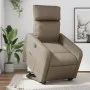 Sillón elevable eléctrico cuero artificial capuchino by , Armchairs - Ref: Foro24-3206769, Price: 335,45 €, Discount: %