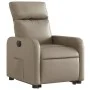 Sillón elevable eléctrico cuero artificial capuchino by , Armchairs - Ref: Foro24-3206769, Price: 335,45 €, Discount: %