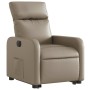 Sillón elevable eléctrico cuero artificial capuchino by , Armchairs - Ref: Foro24-3206769, Price: 308,72 €, Discount: %