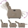Sillón elevable eléctrico cuero artificial capuchino by , Armchairs - Ref: Foro24-3206769, Price: 308,72 €, Discount: %