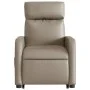 Sillón elevable eléctrico cuero artificial capuchino by , Armchairs - Ref: Foro24-3206769, Price: 335,45 €, Discount: %