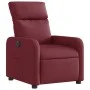 Sillón reclinable eléctrico tela rojo tinto by , Armchairs - Ref: Foro24-3206684, Price: 224,33 €, Discount: %
