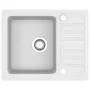 Fregadero de cocina con un seno granito blanco by vidaXL, Sinks - Ref: Foro24-144861, Price: 167,83 €, Discount: %