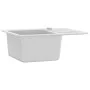 Küchenspüle mit einem großen Becken aus weißem Granit. von vidaXL, Sinkt - Ref: Foro24-144861, Preis: 167,83 €, Rabatt: %