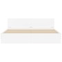Estructura de cama con cabecero blanca 180x200 cm de , Camas y somieres - Ref: Foro24-3207462, Precio: 166,70 €, Descuento: %