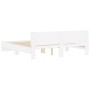Estructura de cama con cabecero blanca 180x200 cm de , Camas y somieres - Ref: Foro24-3207462, Precio: 166,70 €, Descuento: %