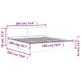 Weißer Bettrahmen mit Kopfteil 180x200 cm von , Betten und Lattenroste - Ref: Foro24-3207462, Preis: 161,79 €, Rabatt: %