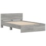 Estructura de cama con cabecero gris Sonoma 120x200 cm de , Camas y somieres - Ref: Foro24-3207495, Precio: 163,20 €, Descuen...