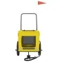 Remolque bicicleta mascotas hierro tela Oxford amarillo negro by , pet strollers - Ref: Foro24-93931, Price: 80,22 €, Discoun...
