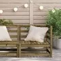 Ecksofa für den Garten aus imprägniertem Kiefernholz, 70x70x67 cm. von , Modulare Sofas für den Außenbereich - Ref: Foro24-83...