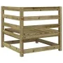 Ecksofa für den Garten aus imprägniertem Kiefernholz, 70x70x67 cm. von , Modulare Sofas für den Außenbereich - Ref: Foro24-83...