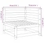 Ecksofa für den Garten aus imprägniertem Kiefernholz, 70x70x67 cm. von , Modulare Sofas für den Außenbereich - Ref: Foro24-83...