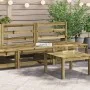 Sofás de jardín sin reposabrazos 2 uds madera pino 70x70x67 cm by , Modular outdoor sofas - Ref: Foro24-837927, Price: 85,03 ...