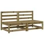 Sofás de jardín sin reposabrazos 2 uds madera pino 70x70x67 cm by , Modular outdoor sofas - Ref: Foro24-837927, Price: 85,03 ...